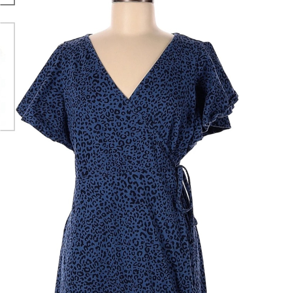 Gap Flutter sleeve wrap dress - medium